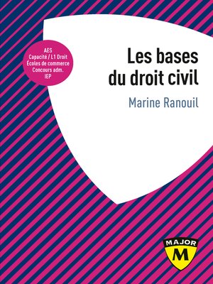 cover image of Les bases du droit civil